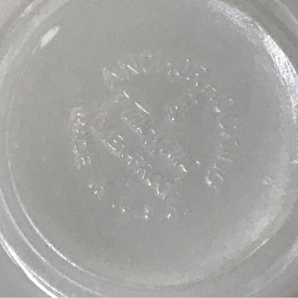 Anchor Hocking Fire King Milk Glass Meadow Green Bar Handle Soup Bowl 70s - Picture 12 of 12